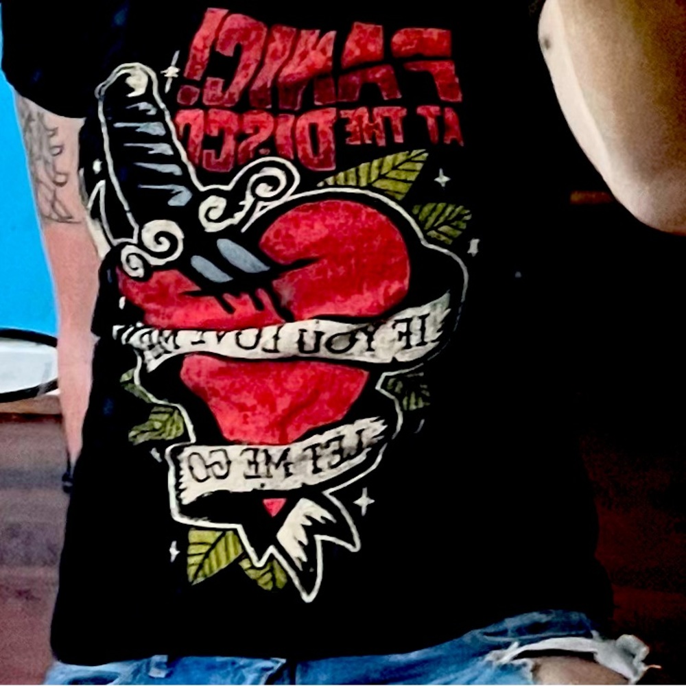 Panic at the Disco size small band tee.